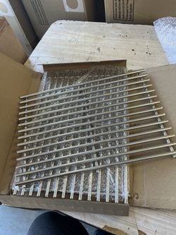 New Heavy Duty stainless steel barbecue cooking grates 9 mm 12” x 16 7/8”