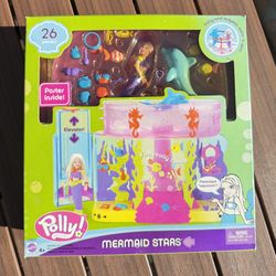 Polly Pocket 2004 Mermaid Stars G8602 Dolphin motorized aquarium NRFB NIB