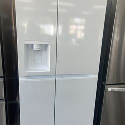 White Color Side By Side Refrigerator Was$1665 NOW$719 