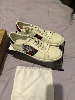Gucci Men's Ace 3 Little Pigs Sneakers Size 8.5 Authentic  With Box