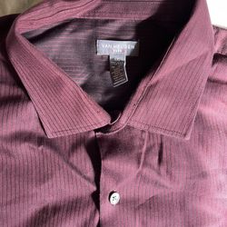 Van Heusen Men's Flex Ultraflex 2XL regular-fit striped dress shirt