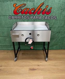 Plancha De 36” | Plancha De Fierro | Patas Desmontable | Incluye Manguera Y Regulador