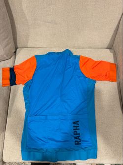 Rapha Pro Team Training Cycling Jersey Men’s Large Blue Orange – Like New