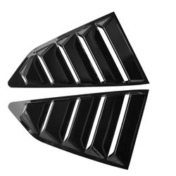 Brand New 2PCS Camaro 2016-2024 Glossy Black Side Window Scoop Quarter Louver Cover