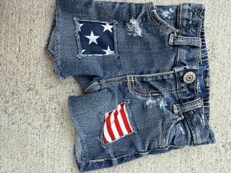 Patriotic 4th of July Baby Shorts 0-3 Months