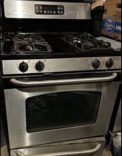 GE stainless Gas Stove