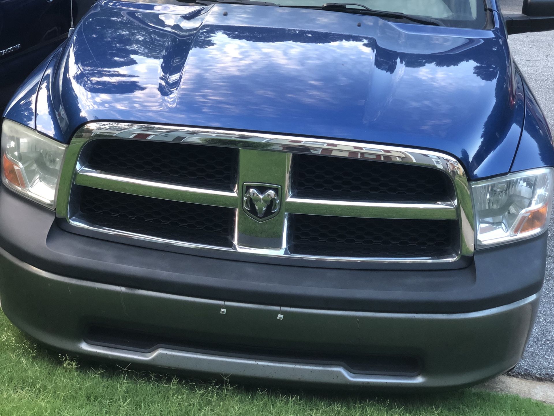 Dodge Ram headlights and grille