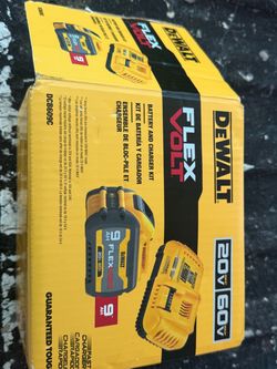 Dewalt flexvolt 9.0 Ah and fast charger