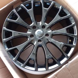 Vogue Tyre 20 inch black chrome rims brand new 20x8.5 5-120 +40mm