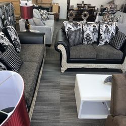 Beautiful Sofa & Loveseat  Set No Credit Needed Eveyonne Is Approved 