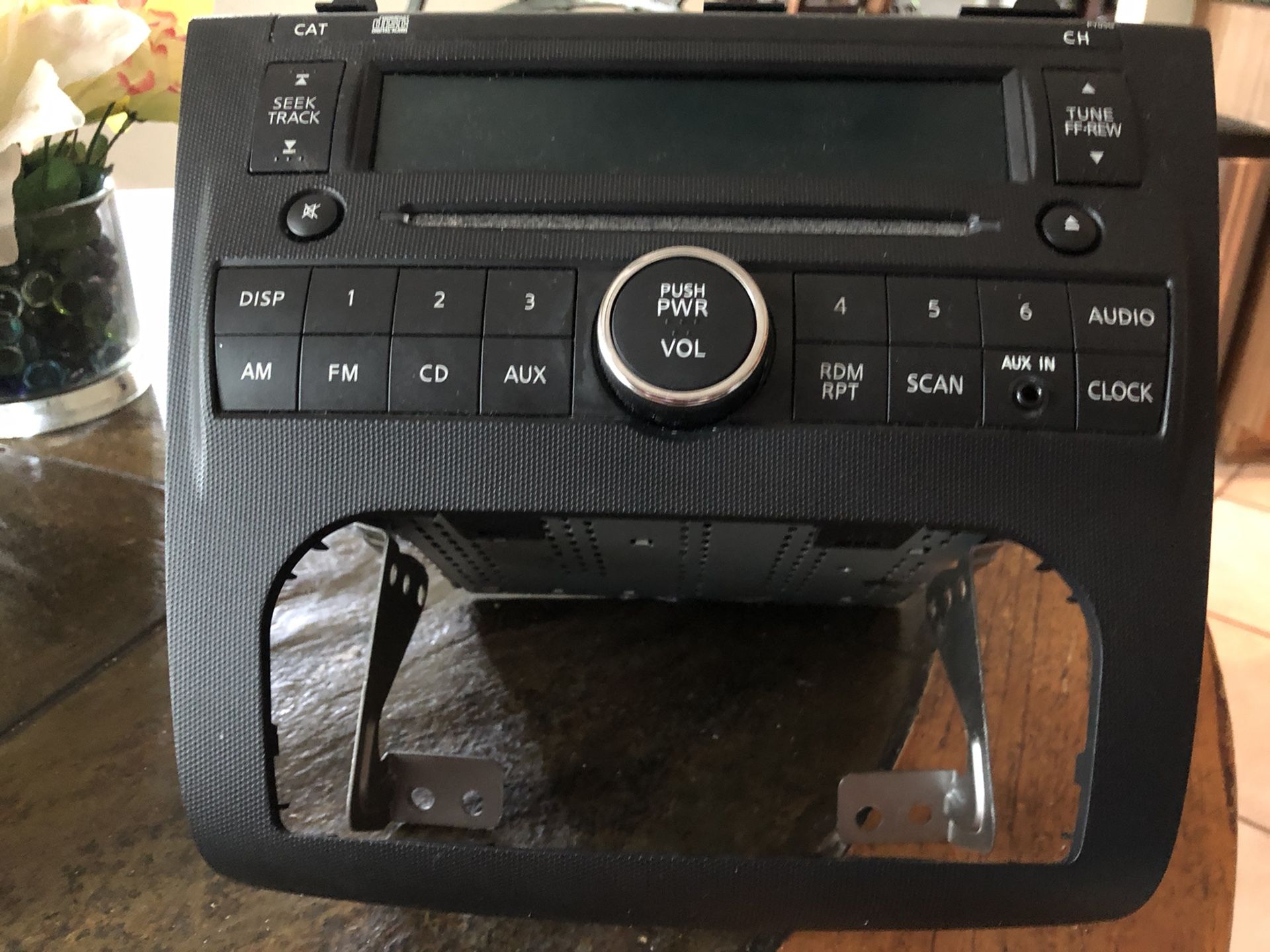 Nissan Altima factory stock Stereo/CD player.