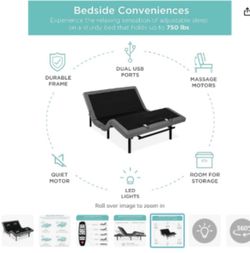 Queen adjustable base brand new  negotiable