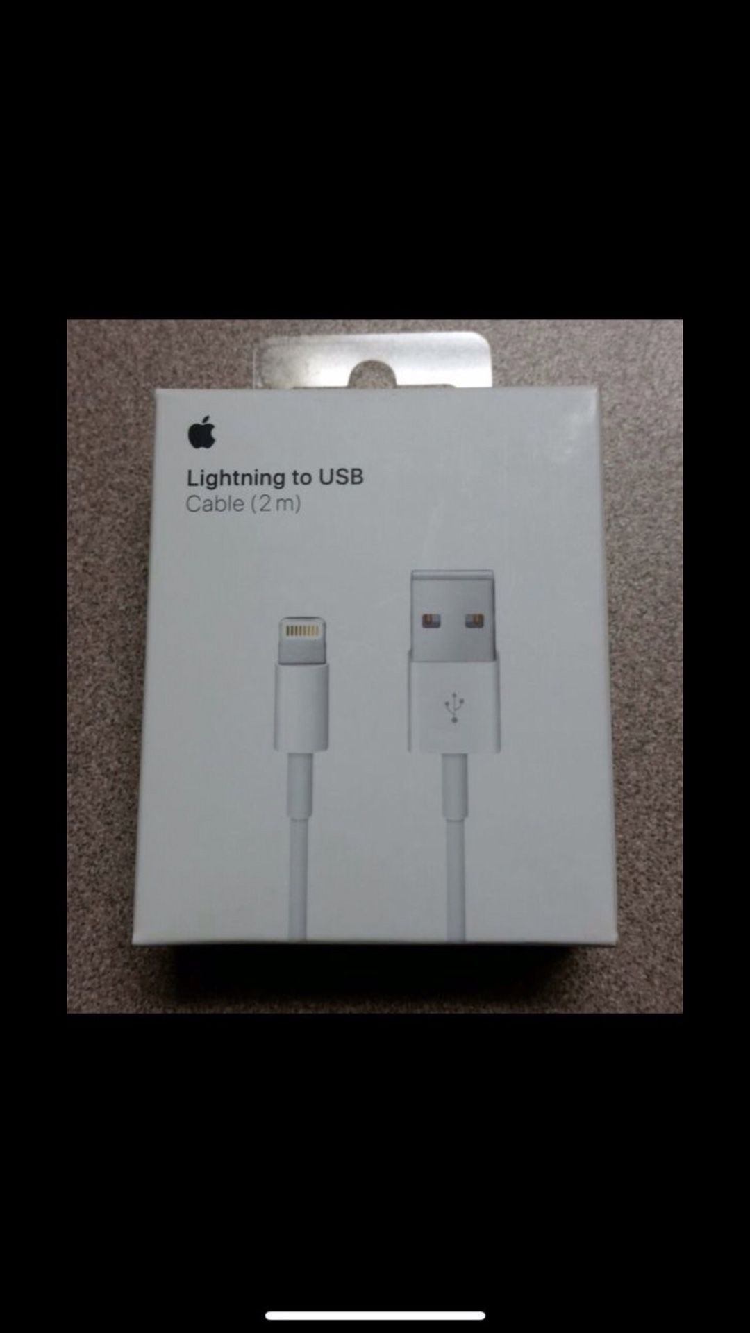 iPhone charger cable new in Sealed Box: Apple Lightning Charge (long 2M) Cable