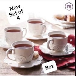 Set De Tasas Y Platos Para Te Princess House