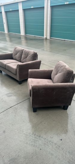 New Loveseat And Chair