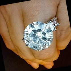 7 carat platinum natural diamond ring new