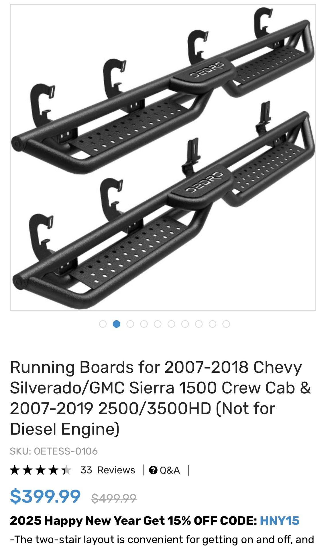 Oedro Off-road Running Boards