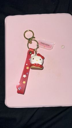 Hello Kitty Keychain with Wrist Strap