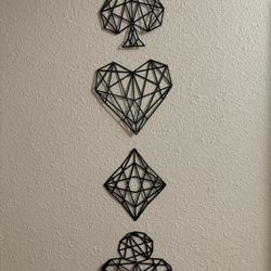 Geometric Card Suit Art