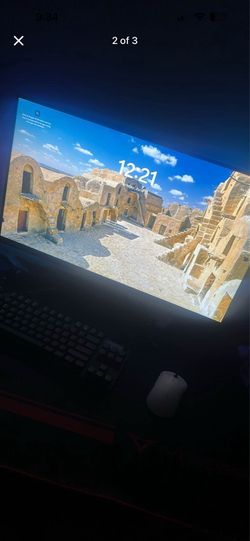 Pc and monitor plus keyboard and mouse all in one
