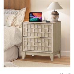 Colamy Oak Nightstand New