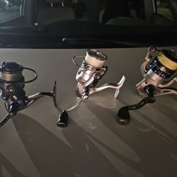 3 Fishing Reels 