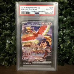 ETHAN’S HO-OH EX #230 PSA 10 GEM MINT POKEMON DESTINED RIVALS SIR SPECIAL ILLUSTRATION RARE 2025
