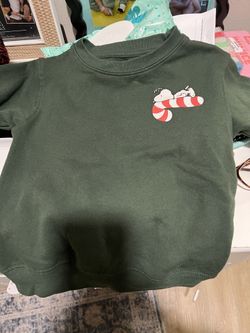 $5 Toddler 4T Snoopy Candy Cane crewneck