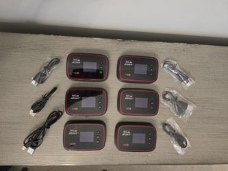 6 Verizon 4G Wifi Hotspots With Charging Cable. No Batteries
