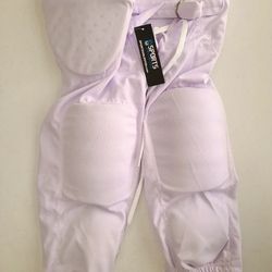 Sports Unlimited Double Knit Youth Integrated Football Pants White, Youth M