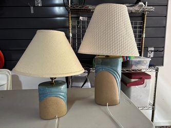 Matching 80s style hand-made lamps
