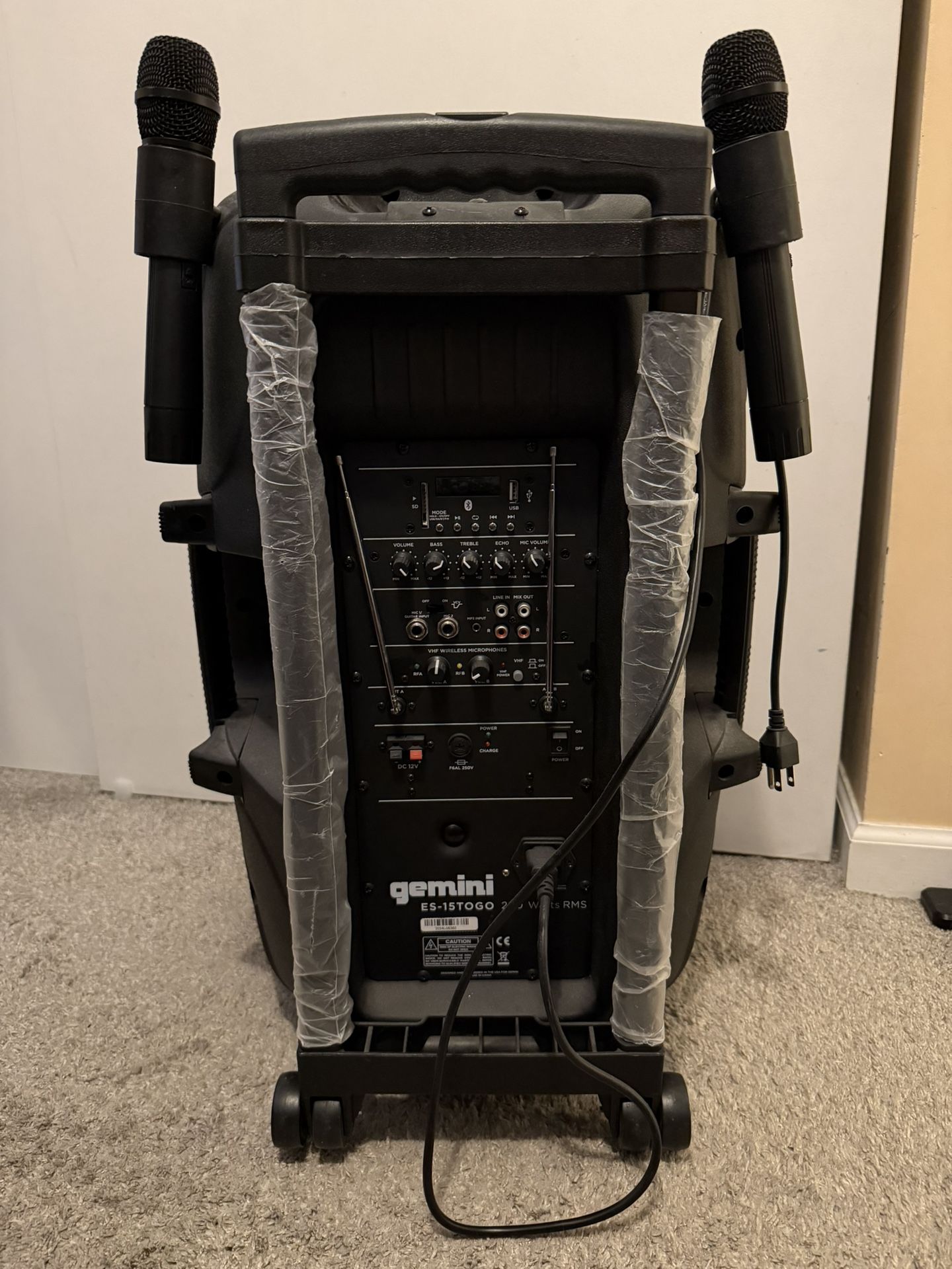 Gemini Karaoke Speaker With Microphones