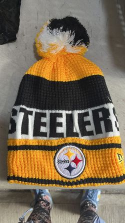 Handmade beanie inspired by Steeler Game