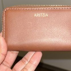 Aritzia Brown Clientele Coin Wallet