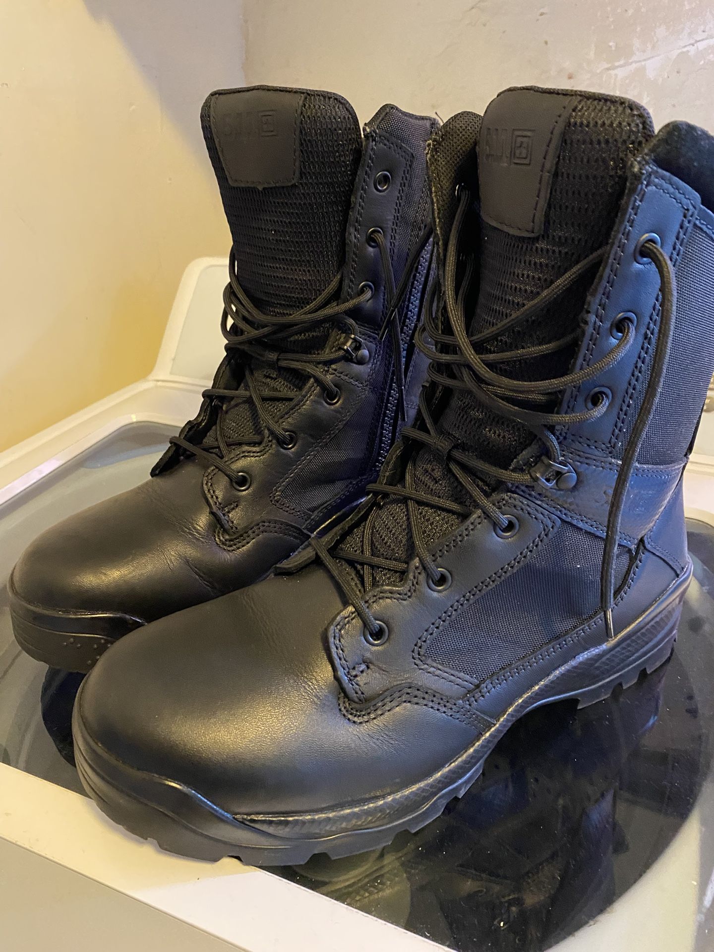5.11 Tactical A.T.A.C. 2.0 8" Black Boot | 7.5-Standard | Nylon/Leather Unisex M10.5 / W12