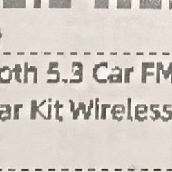 New Bluetooth 5.3 Car FM Transmitter Receiver Mini USB Power Hands Free Call Car Kit Wireless Audio Adapter for Car FM  Radio   Cash