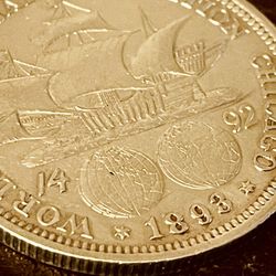 50 cents 1893 Collectible Coin USA 
