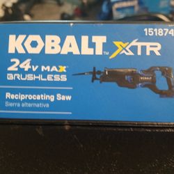 Kobalt Xtr Brushless Reciprocating Saw w/ Case Charger And Battery