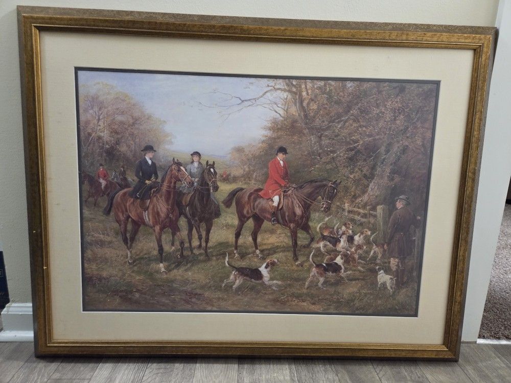 Hunters Picture With Excellent Frame Worth HUNDREDS