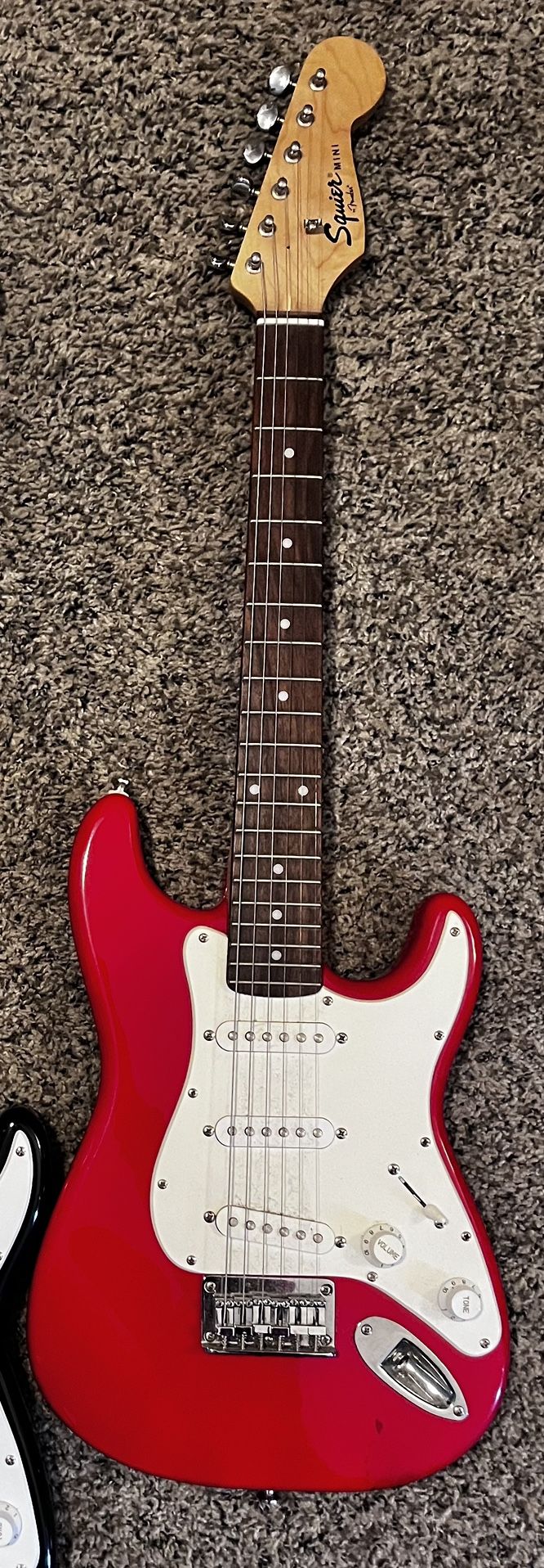 Red Squier Mini Stratocaster