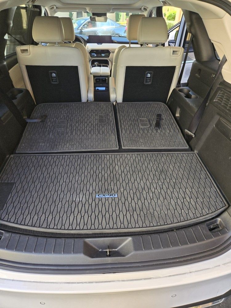 Mazda CX-90 (PHEV) Cargo Floor Mats OEM # KMV6V0360