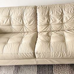 Moving Saie: Beautiful Mid-Century Cream Modern Sofa