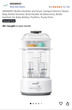 FREE GROWNSY Bottle Sterilizer and Dryer