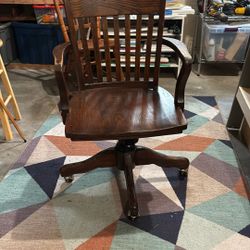 Wood Desk Chair