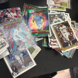 Random Lot Of Baseball And Couple Soccer Cards