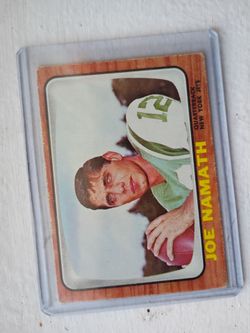 JOE NAMATH ROOKIE CARD TOPPS 1965