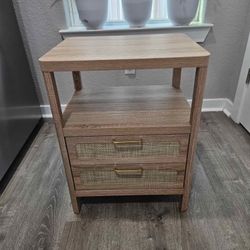Beautiful Rattan Nightstand or side table - New!