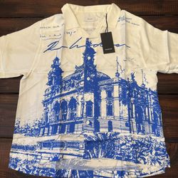 Rhude Cathedral Silk Button Up Shirt