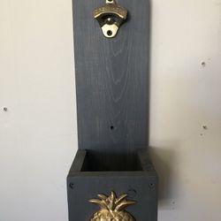 Wooden Wall mounted Bottle Opener