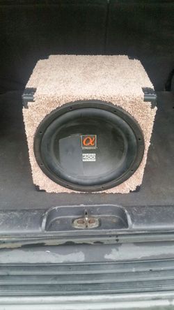 Custom built box slot ported dul VC 12 inch car speaker